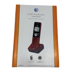 AT&T CL80183 DECT 6.0 Accessory Red Cordless Handset